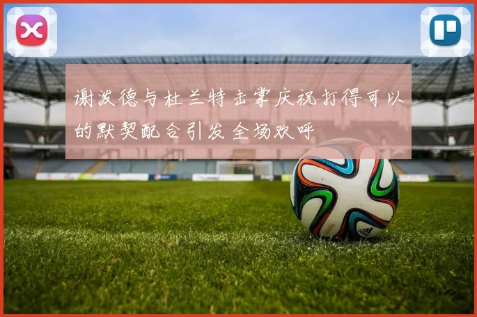 谢泼德与杜兰特击掌庆祝打得可以的默契配合引发全场欢呼